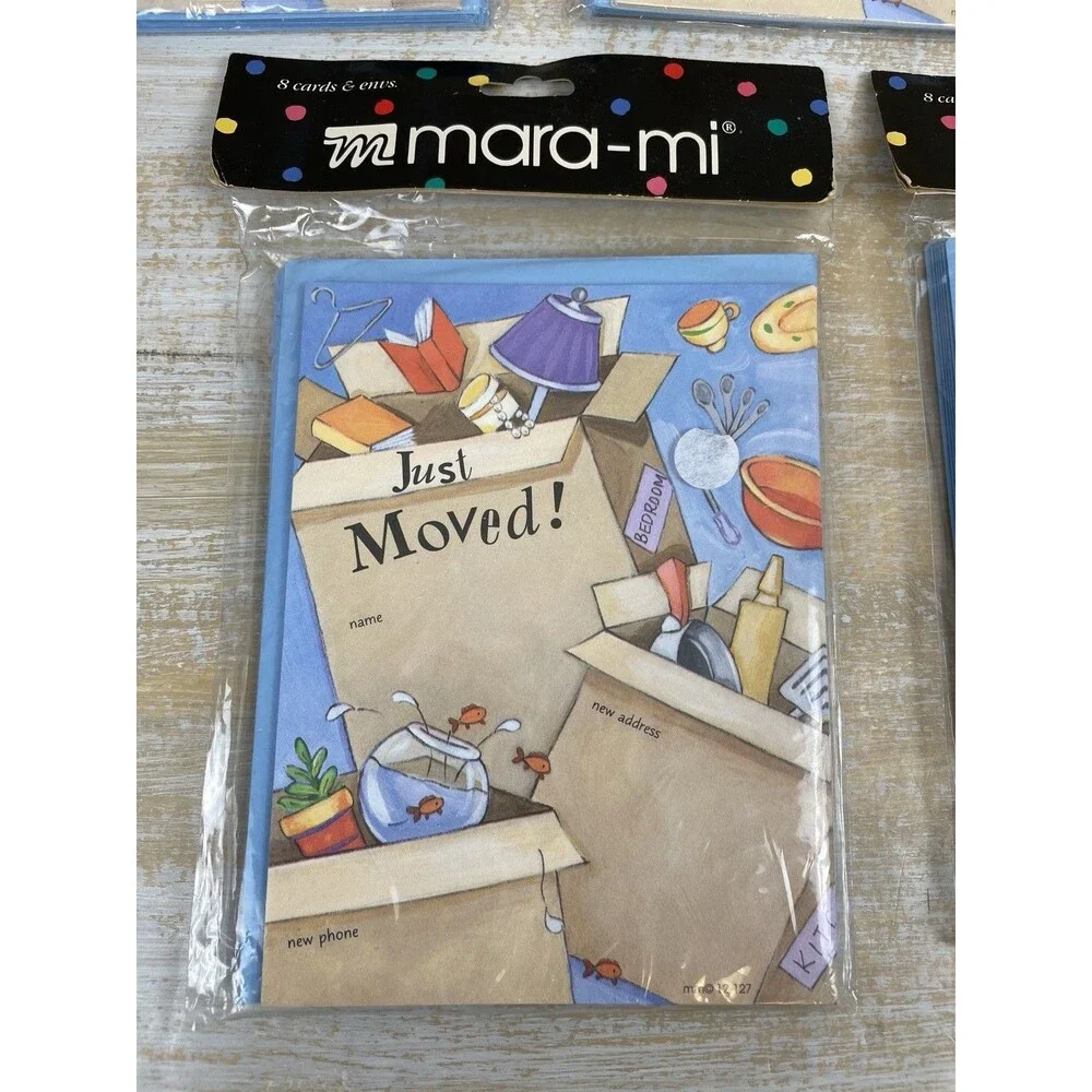 Just Moved Announcements Cards With Envelopes 5 Packs Of 8 (40 Total)